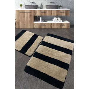 Ontale Multicolor Acrylic Bathmat Set (2 Pieces)