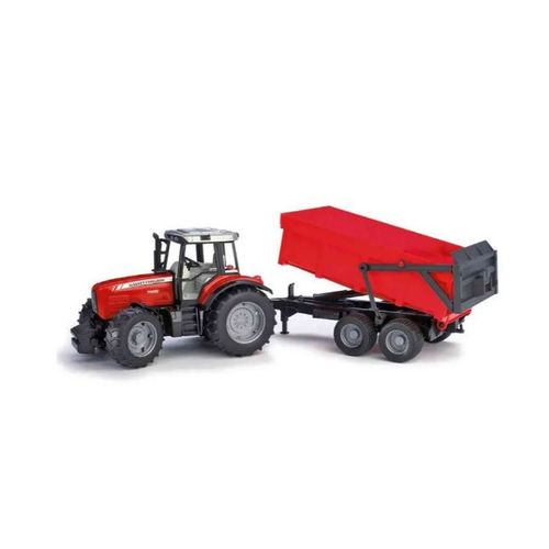 Burago Tractor With Trailer Asst. slika 3