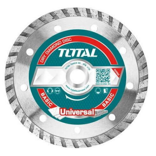 TOTAL Univerzalna turbo dijamantska rezna ploča 125mm suvo/mokro TAC2131253M slika 1