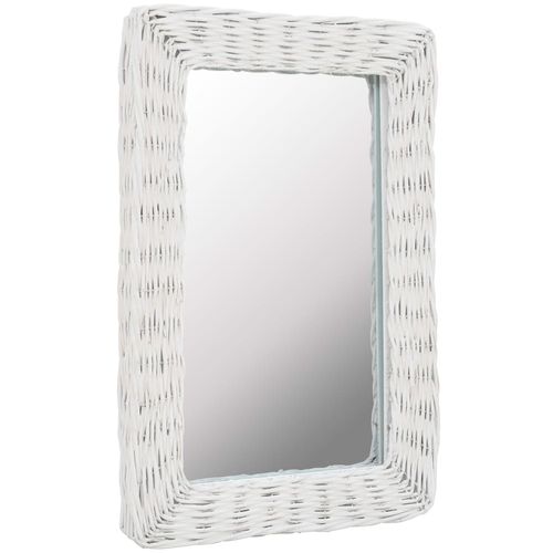 Pleteno ogledalo bijelo 40 x 60 cm slika 24