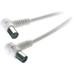 Vivanco antene priključni kabel [1x 75 Ω antenski muški konektor - 1x 75 Ω antenski ženski konektor] 1.50 m 90 dB  bijela