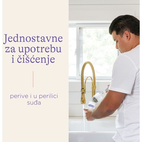 Lansinoh Staklena bočica za hranjenje s NaturalWave® dudom srednjeg protoka - 240ml slika 4