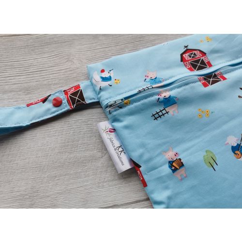 Wetbag 33x38cm, happy farm slika 2