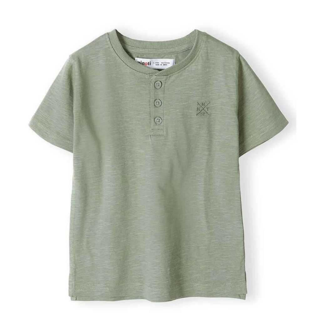 Minoti Majica kratkih rukava za bebe - Khaki, 12-18 mj slika 1