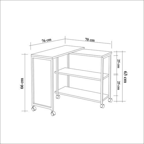 Hanah Home Melin Atlantic Pine
Black Side Table slika 16