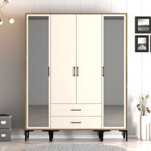 Kumsal RTR - Walnut, Cream Walnut
Cream Wardrobe slika 1