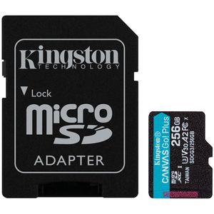 Kingston 256GB microSDXC Canvas Go Plus 170R A2 U3 V30 Kartica + ADP