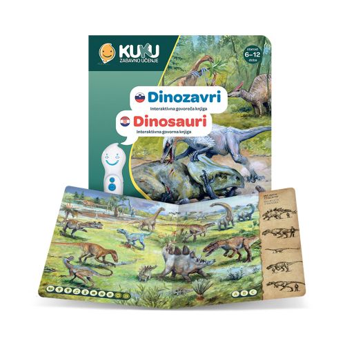 Interaktivna knjiga Kuku - Dinosauri (bez olovke)  slika 3