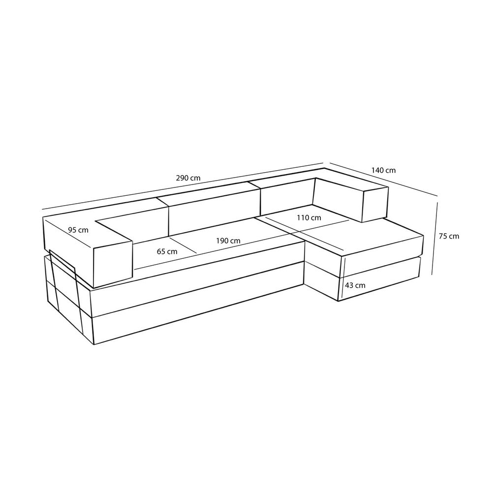 Comfort - Krem Kutić Sofa slika 12
