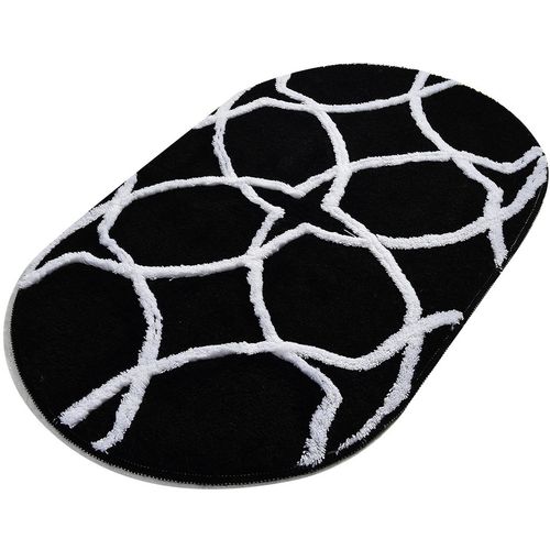 Bonne Oval - Black Multicolor Acrylic Bathmat slika 2