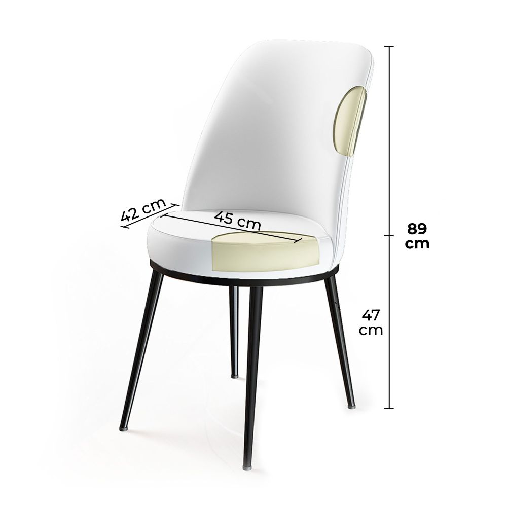 Dexa - Crni Set Stolica za Kafu (6 Komada) slika 2