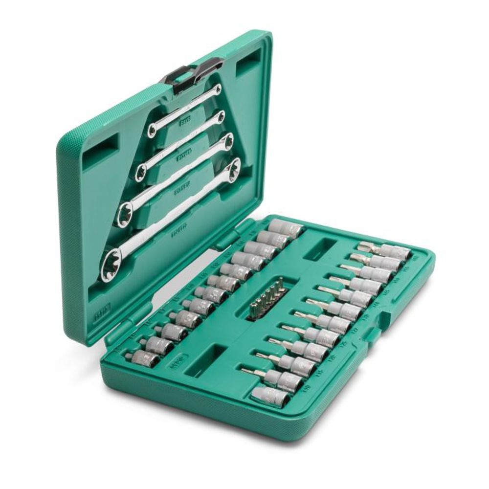 Sata Set nasadnih ključeva TX i E-TX 1/4" 3/8" ST09010SJ slika 2