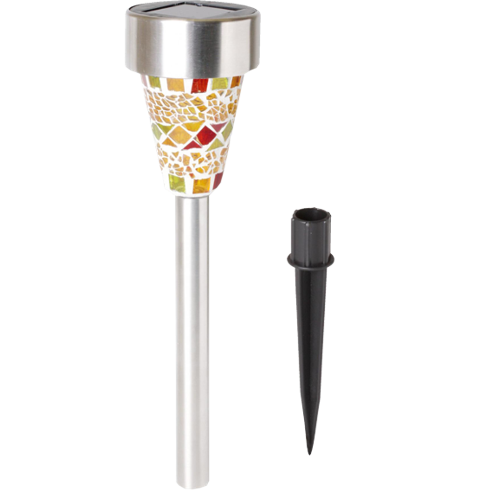 home Solarna vrtna LED lampa, mozaik, staklo / metal, 300 mAh - MX 459/1 slika 3