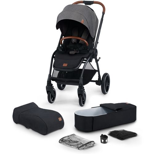 Kinderkraft Kolica Evolution Cocoon 2u1, siva slika 1