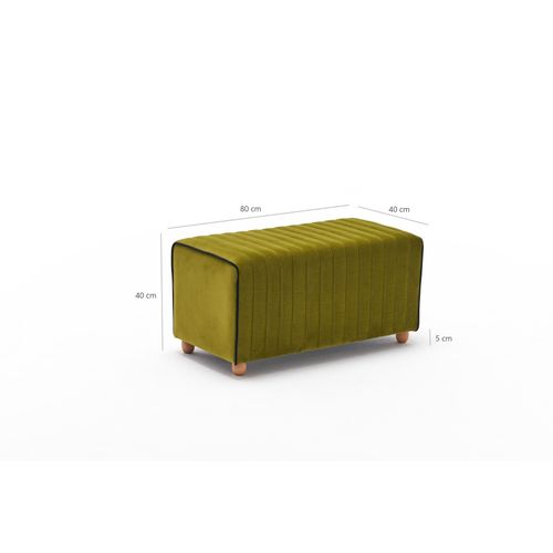 Atelier Del Sofa Tabure, zelena, Mabel Puf - Green slika 8