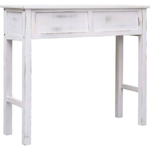 Konzolni stol antikni bijeli 90 x 30 x 77 cm drveni slika 19