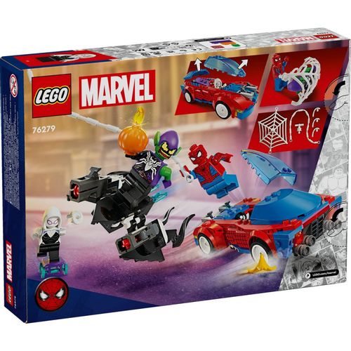 Lego Super Heroes Marvel Spider Man Race Car  Venom Green Goblin slika 2