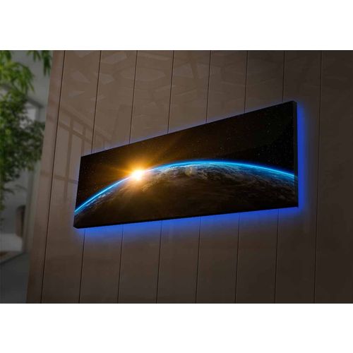 Wallity 3090NASA-018 ViÅ¡ebojno Dekorativno SvetleÄ‡e Platno sa LED Osvetljenjem slika 1