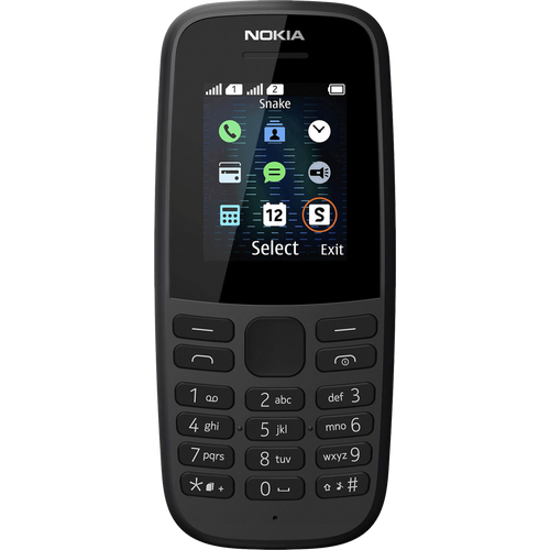 Nokia Telefon mobilni , 1.77" zaslon, Single SIM, FM radio - Nokia 105 SS Black EU slika 1