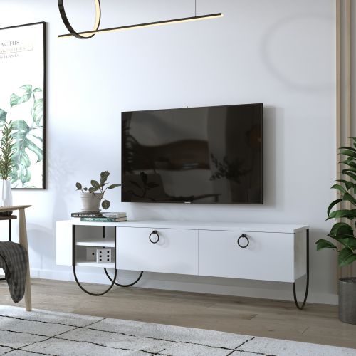 Woody Fashion Stalak za televizor, Bijela boja, Norfolk Tv Stand - White slika 1