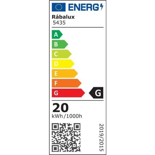 Rabalux Rob plafonjera LED 20W, bela slika 3