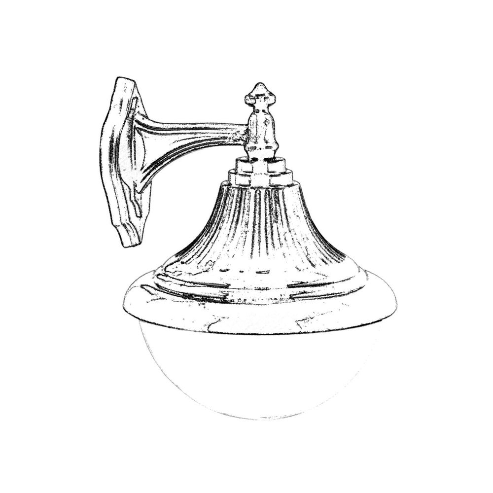 BAP-68207-BSY-M2 Crna i Bijela Vanjska Zidna Lampa slika 2