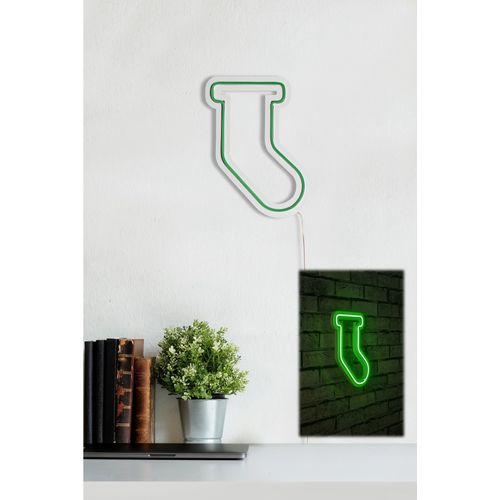 Wallity Ukrasna plastična LED rasvjeta, Socks - Green slika 13
