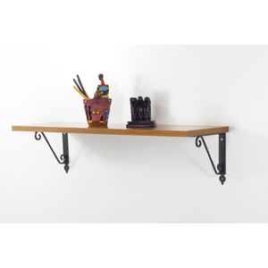 Senfoni Ferforje - Walnut Walnut Wall Shelf