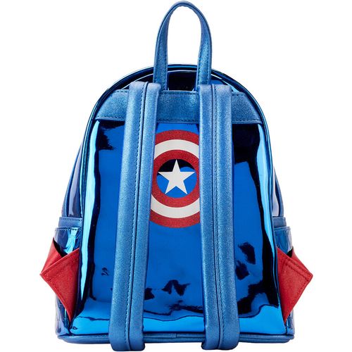 Loungefly Marvel Captain America metallic backpack 26cm slika 3