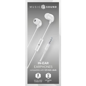 Cellularline Music Sound in-ear slušalice white