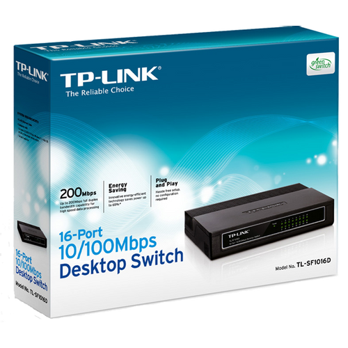 TP-LINK 16-portni switch 200Mbps, 10/100 Mbps, , RJ45 - TL-SF1016D slika 2