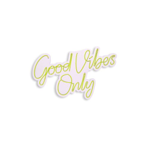 Wallity Ukrasna plastična LED rasvjeta, Good Vibes Only 2 - Yellow slika 4