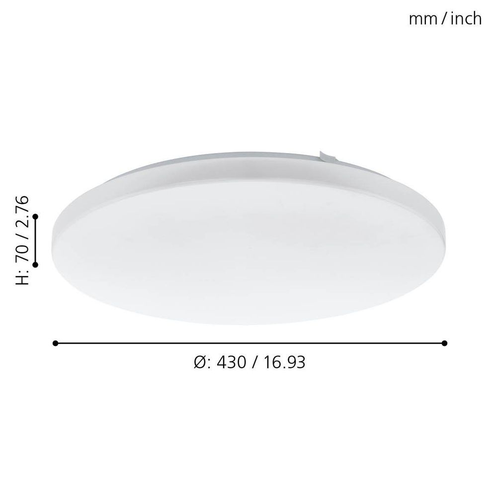 Eglo Frania Plafonjera LED 33,5W, Promjer 430mm, Bijela slika 2