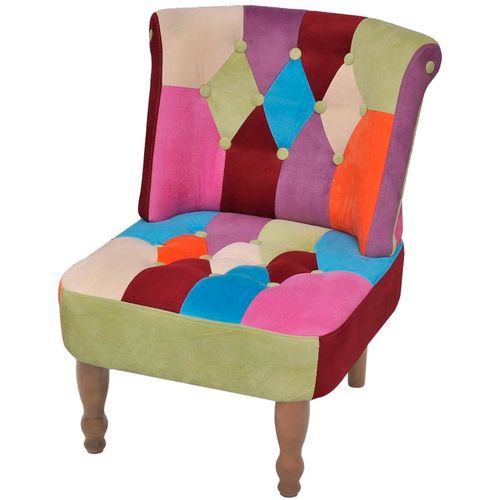 Francuske stolice od tkanine 2 kom patchwork dizajn slika 14