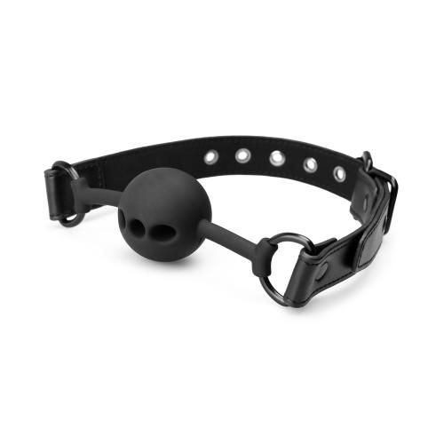 Breathable Silicone Ball Gag - Black slika 8