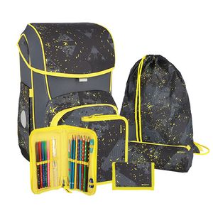 Spirit školski set Cosmo Sport Car, 6 dijelova (torba + pernice + torbe), ergonomski
