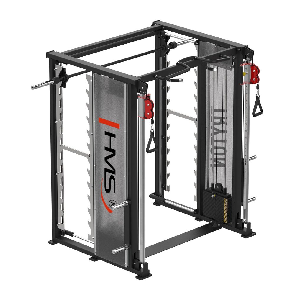Tryton vrata za trening sa smith machine 3d - dvostruki kolut i stack utegima komercijalni hms slika 6