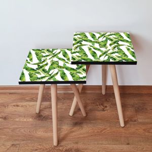 Nesting stolovi 2Shp253 - (2 komada) - boje: zelena, bijela