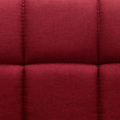Okretne blagovaonske stolice od tkanine 2 kom crvena boja vina slika 40
