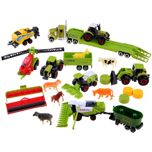 Set traktora i poljoprivrednih strojeva ZA4366 slika 2