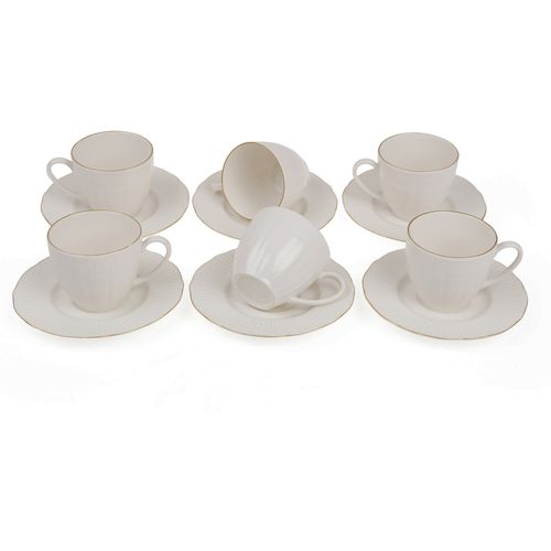 Set porculanskih šalica za čaj MARY, 12-dijelni slika 2