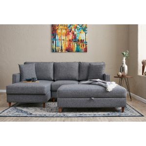 Atelier Del Sofa Kutna garnitura, Sivo, Eva Left - Grey