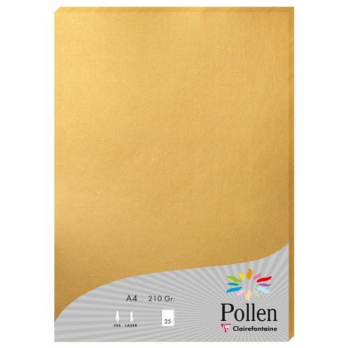 Clairefontaine papir Pollen gold A4/210gr 1/25 slika 1