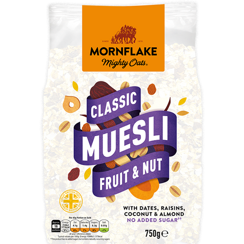 MORNFLAKE muesli voće i orasi 750g slika 1