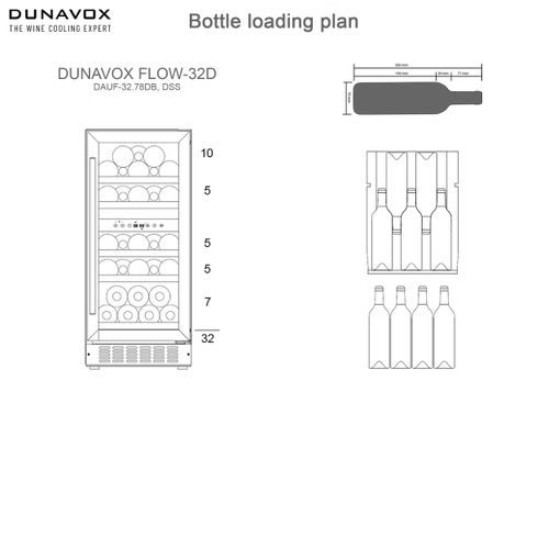 DAUF-32.78DB DUNAVOX vinska vitrina slika 5