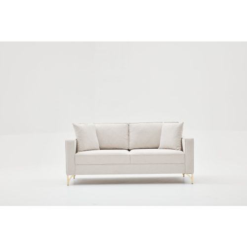 Atelier Del Sofa Dvosjed, Krem Zlato, Berlin - Cream, Gold slika 3