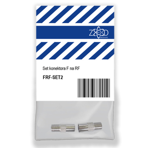 ZED electronic Set konektora F na RF, metalni - FRF-SET2