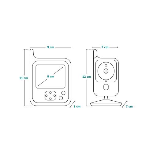 Lionelo baby monitor dvosmjerni Babyline 7.1 s 8 melodija slika 7