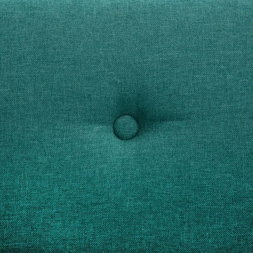 Dvosjed s presvlakom od tkanine 115 x 60 x 67 cm zeleni slika 2