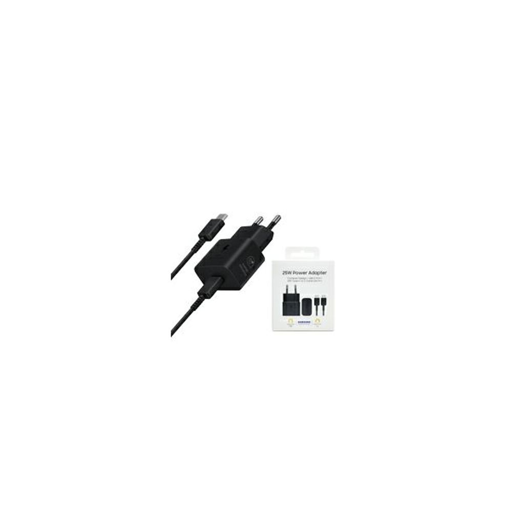 SAMSUNG KUĆNI PUNJAČ EP-T2510XBEGEU,PD 25W, Type C-Type C kabel 1m,crni slika 2